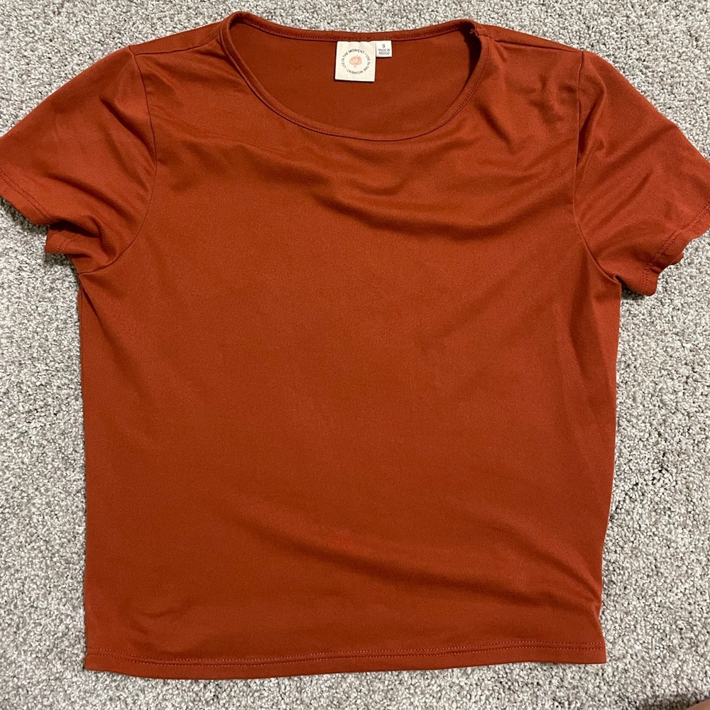 Womens Small rustic orange t shirt